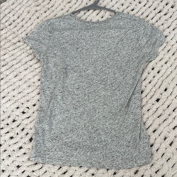 Brandy Melville / John Galt Gray 'Peachy' embroidered T-Shirt size OS - Picture 6 of 6